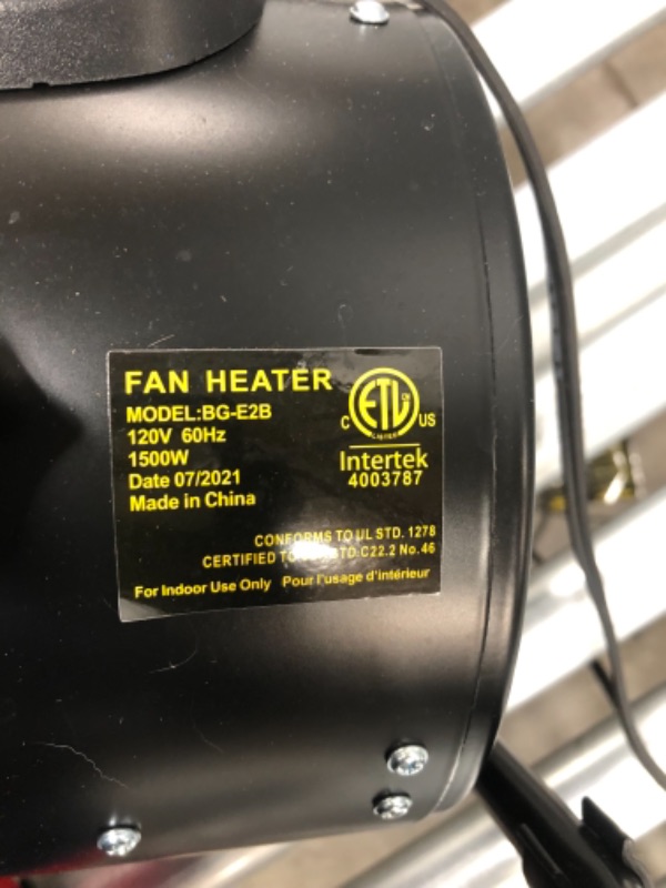 Photo 4 of *USED*
*NOT exact stock picture, use for reference* 
Hiland 1,500-Watt Fan Electric Patio Heater