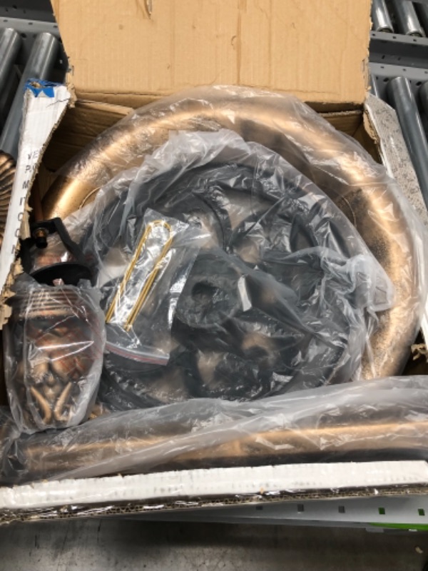 Photo 1 of *MISSING manual and hardware* 
Alpine Corporation TEC106-BZ Alpine Floor Fountain, 35", Bronze, 20 x 20 x 35 inches

