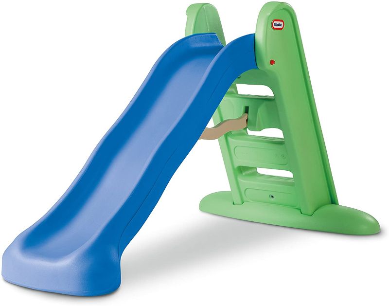 Photo 1 of *USED*
*MISSING beige piece, refer to stock picture* 
Little Tikes Easy Store Large Slide , Blue/Green, 38 x 38 x 66 inches

