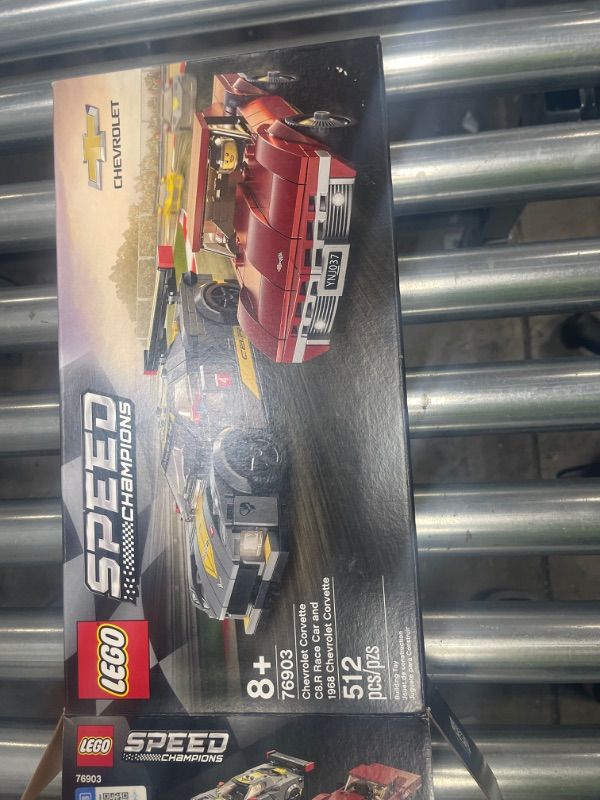 Photo 2 of LEGO Speed Champions Chevrolet Corvette C8.R Race Car and 1968 Chevrolet Corvette 76903 Building Kit; New 2021 (512 Pieces), Multicolor.
