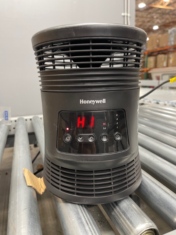 Photo 2 of Honeywell HHF370B 360 Degree Surround Fan Forced Heater with Surround Heat Output Charcoal Grey Energy Efficient with Adjustable Thermostat & 2 Heat Settings
