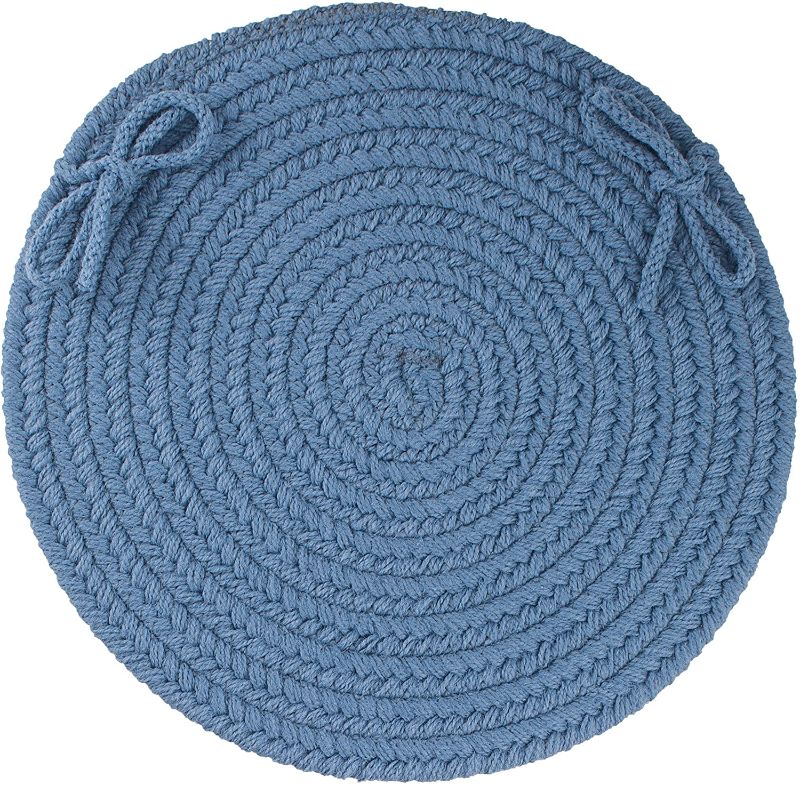 Photo 1 of Solid Chair Pad, Marina Blue