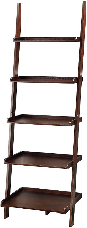 Photo 1 of Convenience Concepts American Heritage Bookshelf Ladder, Espresso