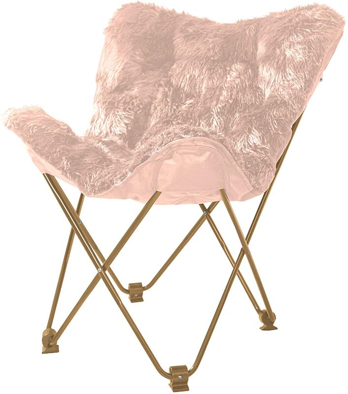 Photo 1 of Urban Shop Mongolian Butterfly Chair, Blush