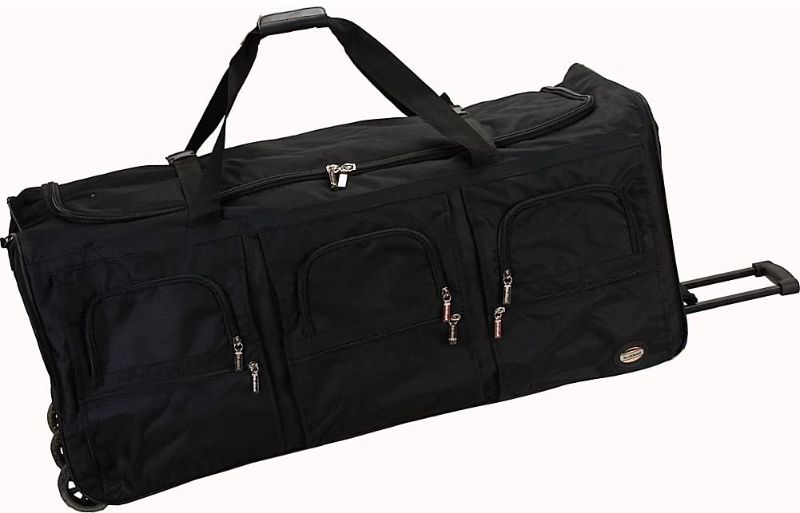 Photo 1 of Rockland Rolling Duffel Bag, Black, 40-Inch