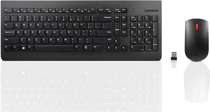 Photo 1 of **10 pack, MISSING 2, IS NOW AN 8 PACK**
Lenovo 510 Wireless Keyboard & Mouse Combo, 2.4 GHz Nano USB Receiver, Full Size, Island Key Design, Left or Right Hand, 1200 DPI Optical Mouse, GX30N81775, Black
