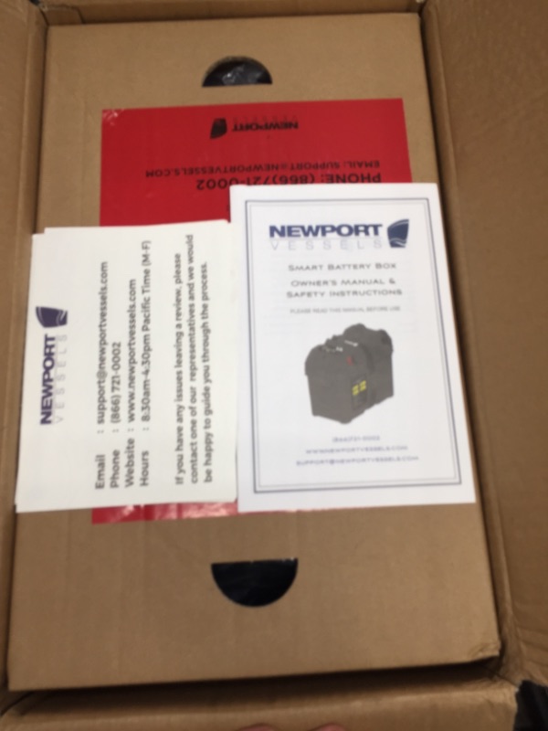 Photo 1 of Newport Vessels Trolling Motor Smart Battery Box Power Center with USB and DC Ports
