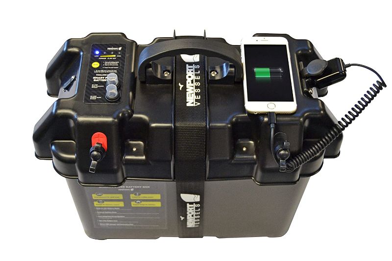 Photo 1 of Newport Vessels Trolling Motor Smart Battery Box Power Center with USB and DC Ports
