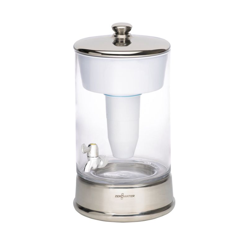 Photo 1 of **PREVIOUSLY USED**
ZeroWater 40 Cup Glass Water Filter Ready Pour Dispenser, Clear
