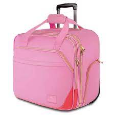 Photo 1 of **IN GOOD CONDITION**
Matein Pink Rolling Briefcase for Women

