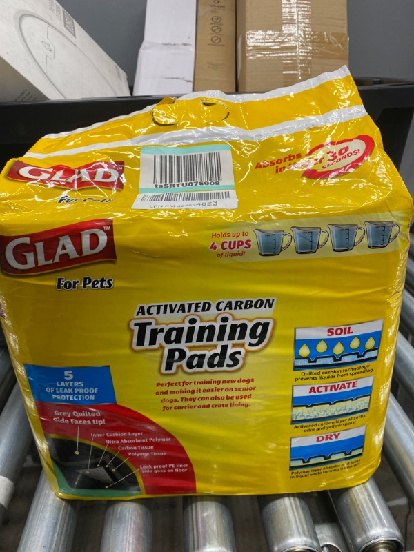 Photo 4 of Glad for Pets Black Charcoal Puppy Pads-New and Improved Puppy Potty Training Pads That ABSORB and NEUTRALIZE Urine Instantly-Training Pads for Dogs