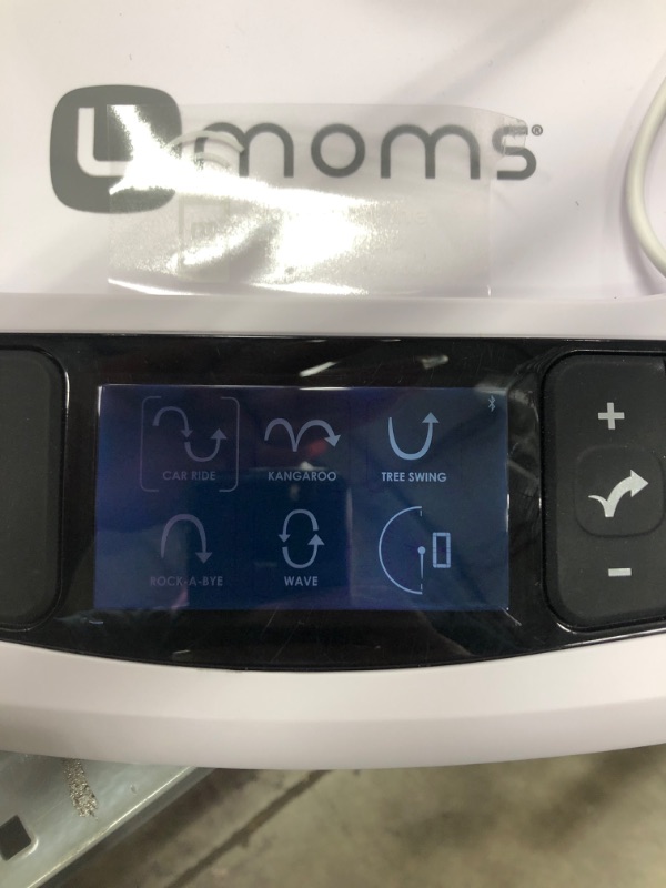 Photo 3 of 4moms mamaRoo 4 5 Unique Motions Bluetooth Enabled Baby Swing - Dark Gray Cool Mesh