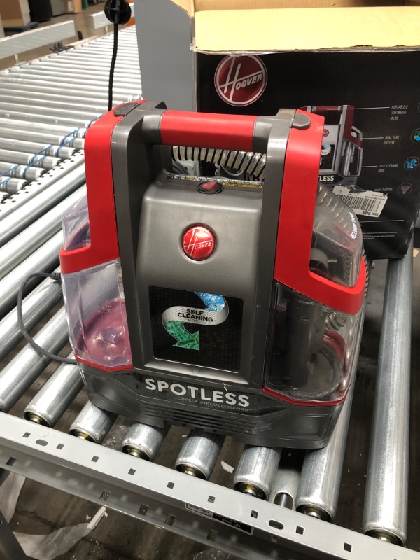 Photo 1 of **tested and functions **HOOVER
Professional Series Spotless Portable Carpet Cleaner & Upholstery Spot Cleaner