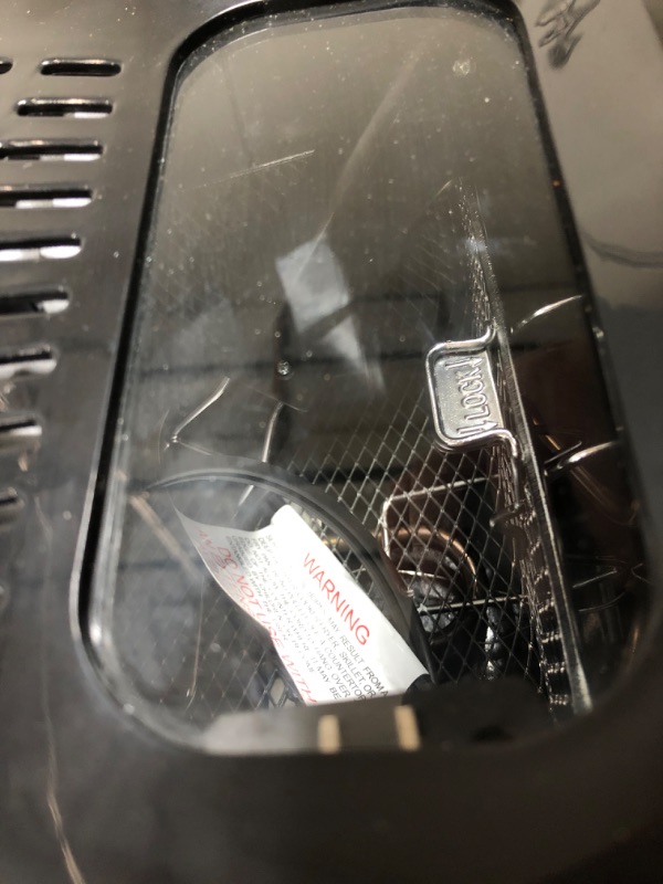 Photo 4 of **PARTS ONLY : BROKEN, CAN NOT OPEN TO TEST**Hamilton Beach Electric Deep Fryer, Cool Touch Sides Easy to Clean Nonstick Basket, 8 Cups / 2 Liters Oil Capacity, Black
