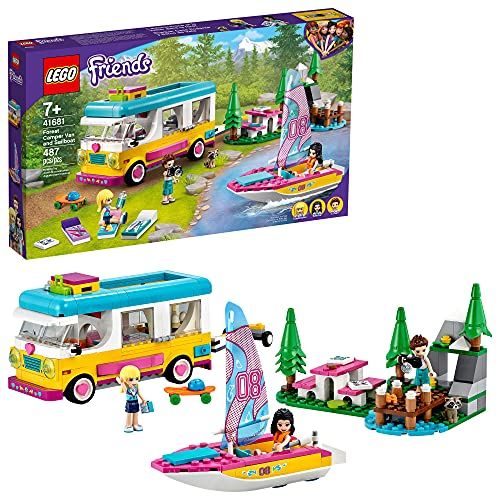 Photo 1 of LEGO Friends Forest Camper Van and Sailboat 41681 Building Kit; Forest Toy; New 2021 (487 Pieces)
