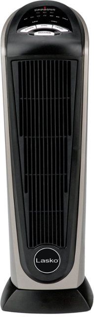 Photo 1 of *READ BELOW** Lasko - Ceramic Tower Space Heater with Remote Control - Black/Silver
