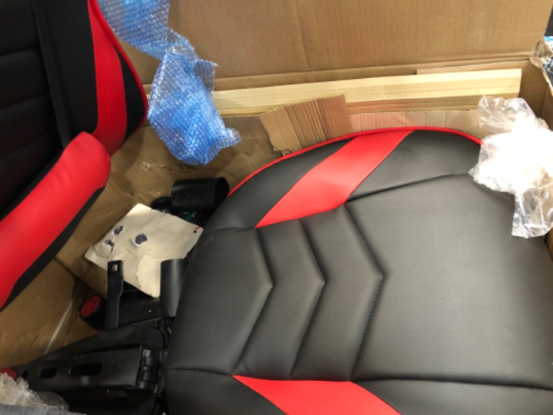 Photo 3 of RESPAWN RSP-110 Racing Style Gaming, Reclining Ergonomic Chair with Footrest, Red MISSING HARDWARE
