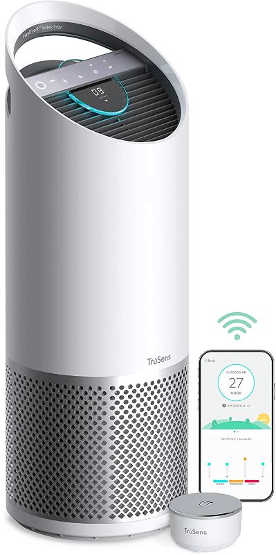 Photo 1 of *USED*
TruSens Smart Wi-Fi Air Purifier | UV-C Light + True HEPA Filtration | Large | SensorPod™ Air Quality Monitor | Auto, Sleep, & Turbo Mode | Portable Handle | 1425 sq ft. | Works with Alexa
