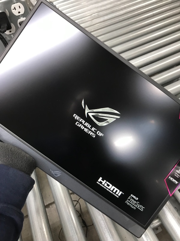 Photo 2 of ASUS ROG Strix 17.3" 1080P Portable Gaming Monitor (XG17AHPE) - Full HD, IPS, 240Hz, 3ms, Adaptive-Sync, Smart Case, Ultra-slim, USB-C Power Delivery, Micro HDMI, For Laptop, PC, Phone, Console
