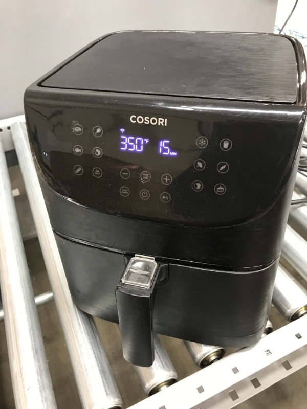 Photo 2 of *USED*
*MISSING manual and recipe book* 
COSORI Air Fryer Oven Combo 5.8QT Max Xl Large Cooker (Cookbook with 100 Recipes), One-Touch Screen with 11 Precise Presets and Shake Reminder, Nonstick and Dishwasher-Safe Square Design Basket, Black
