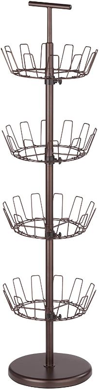 Photo 1 of *MISSING some hardware* 
Honey-Can-Do SHO-02221 Shoe Tree with Spinning Handle, Bronze, 4-Tier, 30 lbs, 49-Inch tall, 11.4-Inch long and 11.4-Inch wide
