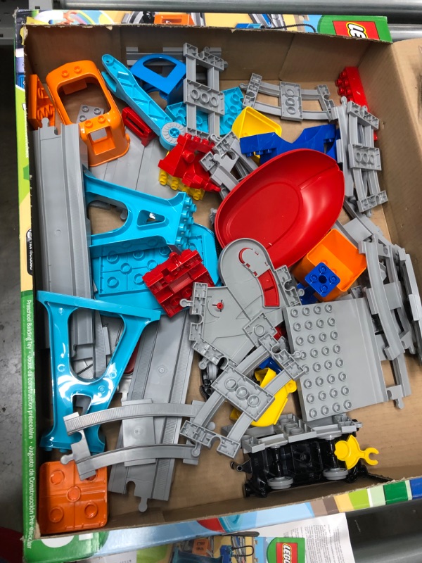 Photo 2 of *partially opened, USED*
LEGO DUPLO Cargo Train 10875 Exclusive Battery-Operated Building Blocks Set, Best Engineering and STEM Toy for Toddlers (105 Pieces)
