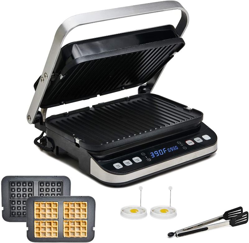 Photo 1 of ***PARTS ONLY*** Yedi Total Package 6-in-1 Digital Grill, Waffle Maker, Panini Press, Griddle, with Deluxe Accessory Kit
