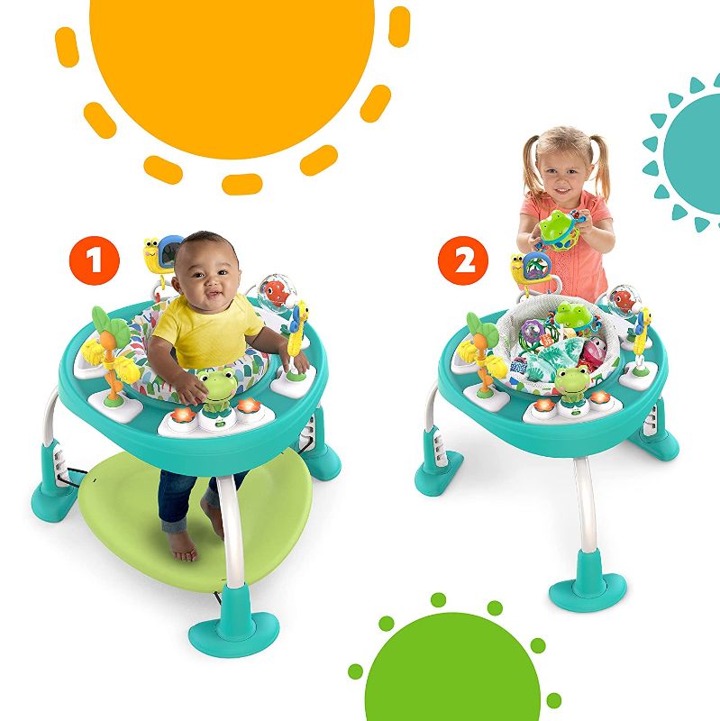 Photo 1 of Bright Starts Bounce Baby 2-in-1 Activity Jumper & Table, Playful Pond