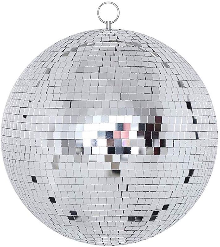 Photo 1 of **SOME GLASS PIECES ARE CHIPPED AND MISSING**
NuLink 12" Disco Light Mirror Ball with Hanging Ring
