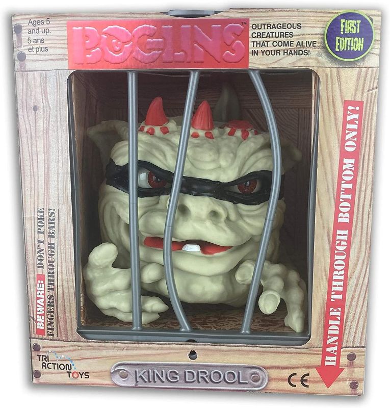 Photo 1 of Boglins Foam Monster Puppet Red Eyed King Drool 8” Collectible Figure, Glow-in-The-Dark Eyes with Super Stretchy Skin & Movable Eyes and Mouth, Popular Retro Toy Great for Kids 5+ and Collectors
