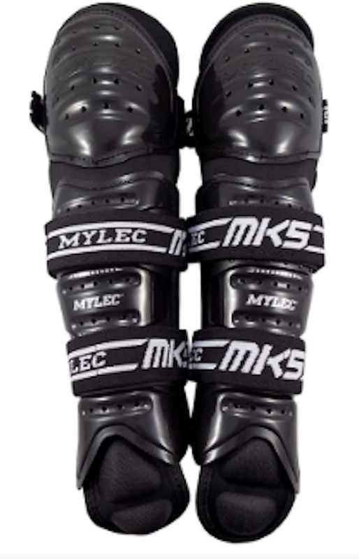 Photo 1 of ( 9")Mylec MK5 Pro Shin/Knee Pad - Laced Design and Metatarsal padding with 360° strap design
