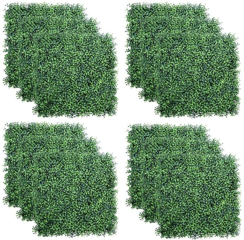 Photo 1 of **MISSING 2 PIECES**
TOPNEW 12PCS Artificial Boxwood Topiary Hedge Plant UV Protection Indoor Outdoor Privacy Fence Home Decor Backyard Garden Decoration Greenery Walls 20" X 20"
