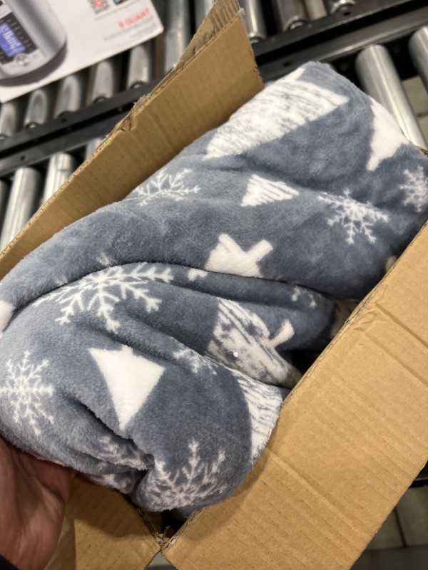 Photo 2 of ***SIMILAR TO COVER PHOTO*** Eddie Bauer Ultra-Plush Collection Throw Blanket-Reversible Sherpa Fleece Cover, Soft & Cozy, Perfect for Bed or Couch, Elk Stance Grey

