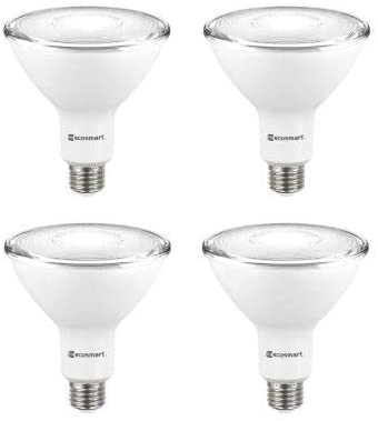 Photo 1 of EcoSmart 90-Watt Equivalent PAR38 Non-Dimmable Flood LED Light Bulb Bright White (4-Pack)
