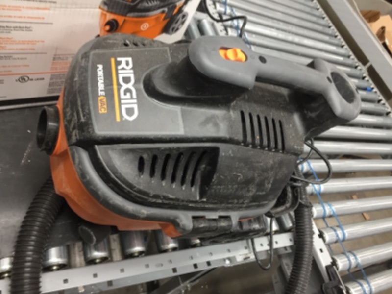 Photo 2 of *DIRTY* Ridgid WD4070 4 Gallon Portable Vacuum