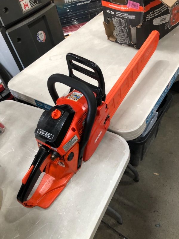 Photo 4 of *TESTED* SMELLS LIKE OIL, ECHO 18 in. 40.2 cc Gas 2-Stroke Cycle Chainsaw