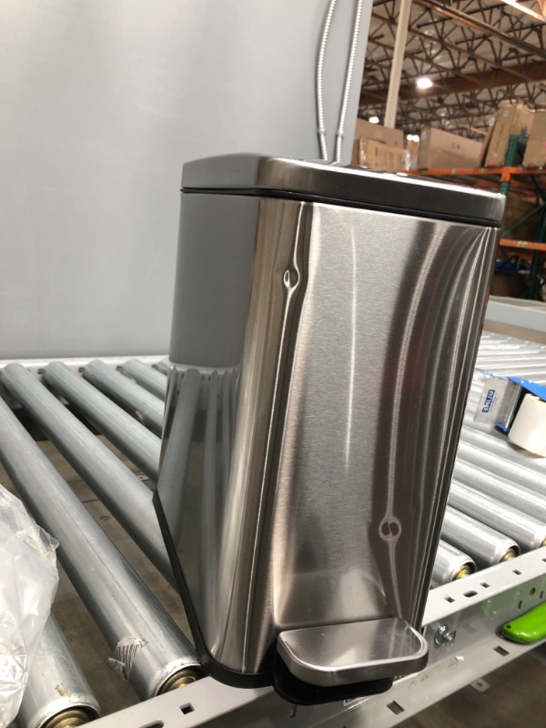 Photo 1 of SoftStep 7 Gallon Step Trash Can with Odor Filter System, Stainless Steel Liter Pedal Garbage Bin for Kitchen, Home, Office, Silent and Gentle Lid Close
