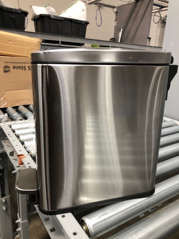 Photo 1 of SoftStep 7 Gallon Step Trash Can with Odor Filter System, Stainless Steel Liter Pedal Garbage Bin for Kitchen, Home, Office, Silent and Gentle Lid Close
