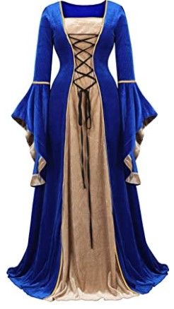 Photo 1 of MEDIUM 
Zhitunemi Renaissance Dress Medieval Costume Women Halloween Costumes Midevil Faire Gothic Gown
