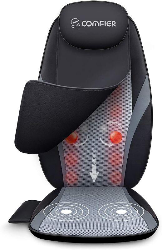 Photo 1 of Comfier Back Massager with Heat,Shiatsu Massage Chair Pad,Deep Kneading Full Back Massage Cushion for Shoulder,Back for Home,Office use
