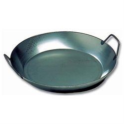 Photo 1 of Matfer Bourgeat 062052 Black Steel Paella Pan, 14 1/8" in. Diameter
