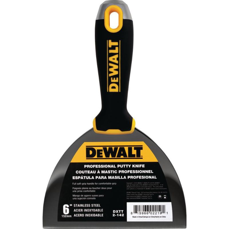 Photo 1 of **SET OF 4* DEWALT  Putty Knife,SS,Soft Grip Handle,6IN