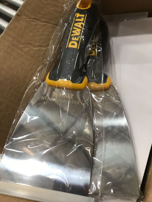 Photo 2 of **SET OF 4** DEWALT Putty Knife,SS,Soft Grip Handle,3IN
