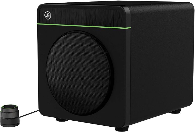 Photo 1 of Mackie CR-X Series, 8-Inch Multimedia 200w Subwoofer with Professional Studio-Quality Sound, Bluetooth and Desktop Volume Control (CR8S-XBT)
**powers on!!*