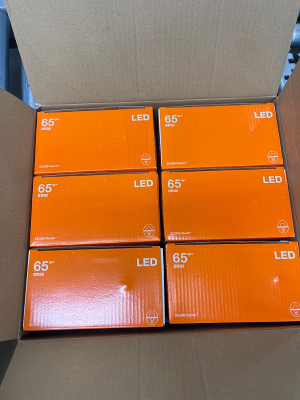 Photo 2 of 65-Watt Equivalent BR30 Dimmable LightSHIELD 2700K Soft White LED Light Bulbs 12COUNT
