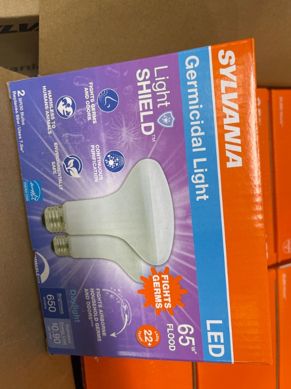 Photo 3 of 65-Watt Equivalent BR30 Dimmable LightSHIELD 2700K Soft White LED Light Bulbs 12COUNT
