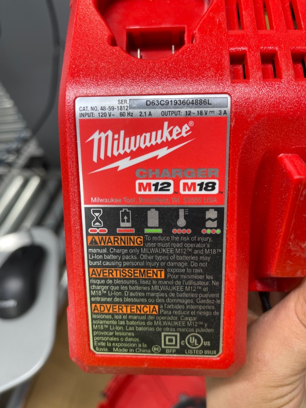 Photo 6 of ***PARTS ONLY*** Milwaukee
M18 Fuel 18-Volt Lithium-Ion Brushless Cordless Angler 240 ft. Steel Pulling Fish Tape Kit W/ (2) 2.0Ah Batteries

//tested, powers on