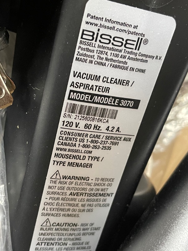 Photo 3 of BISSELL PowerGlide Pet Slim Corded Vacuum

//tested, powers on