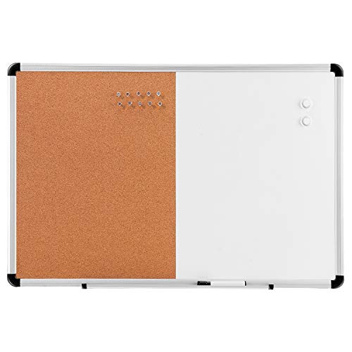 Photo 1 of AMAZONBASICS COMBO MAGNETIC WHITEBOARD DRY ERASE BOARD/CORK BOARD 36 X 24

**DAMAGED**