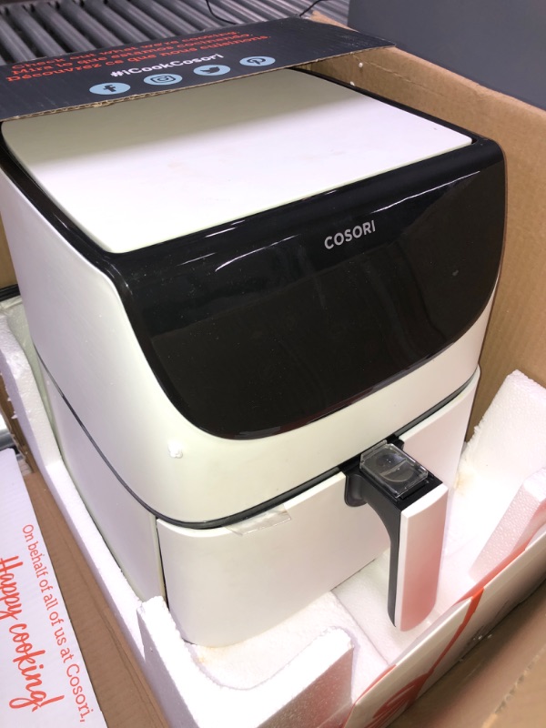 Photo 1 of COSORI Air Fryer Max XL(100 Recipes) Digital Hot Oven Cooker, One Touch Screen with 13 Cooking Functions, Preheat and Shake Reminder, 5.8 QT, Creamy White